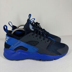 Nike Huarache Run Kids Sneakers Blue Black Shoes 847569-401 Youth 6.5